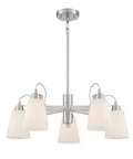 Beckonridge Five Light Chandelier in Brushed Nickel