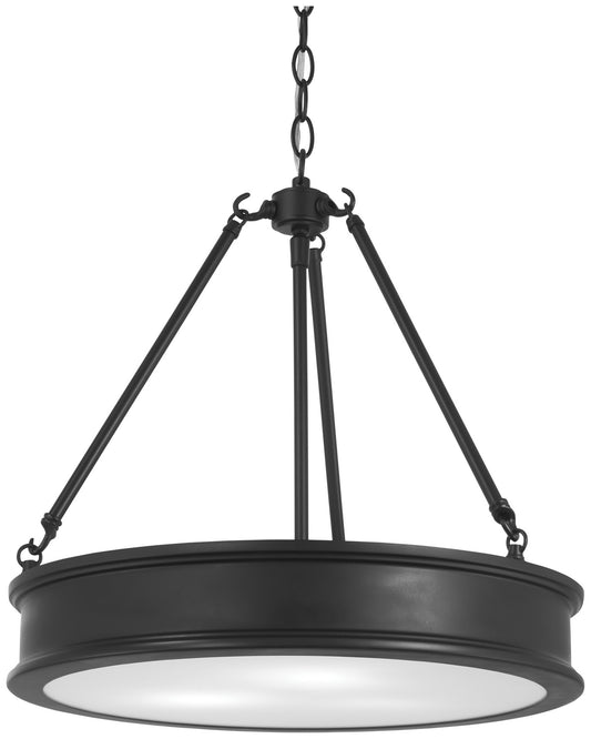 Harbour Point Three Light Pendant in Coal