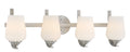 Shyloh Four Light Bath in Brushed Nickel