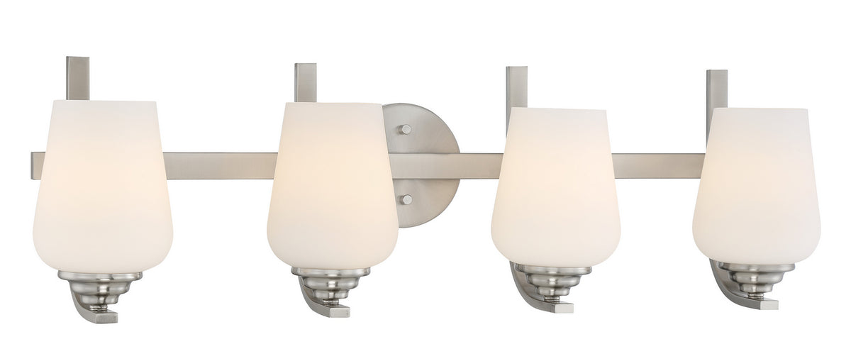 Shyloh Four Light Bath in Brushed Nickel