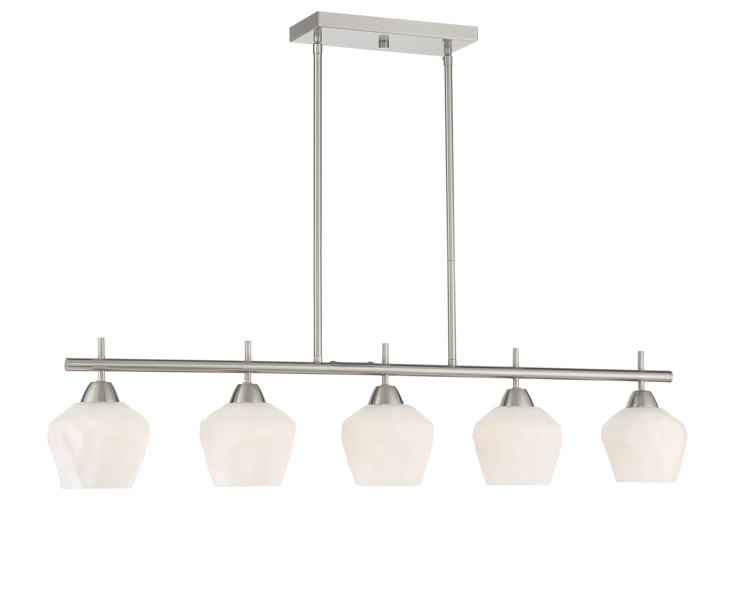Camrin Five Light Island Pendant in Brushed Nickel