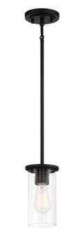 Haisley One Light Pendant / Semi Flush in Coal