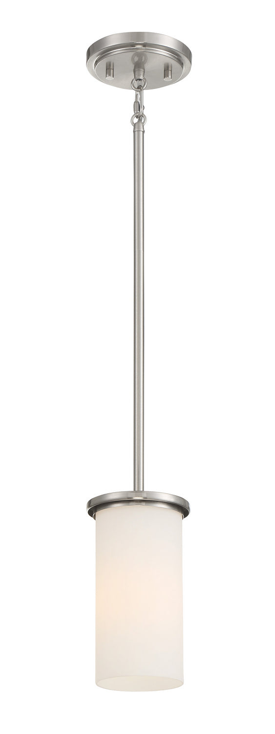 Haisley One Light Pendant / Semi Flush in Brushed Nickel