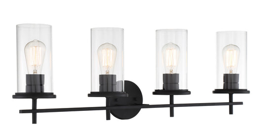 Haisley Four Light Bath Bar in Coal