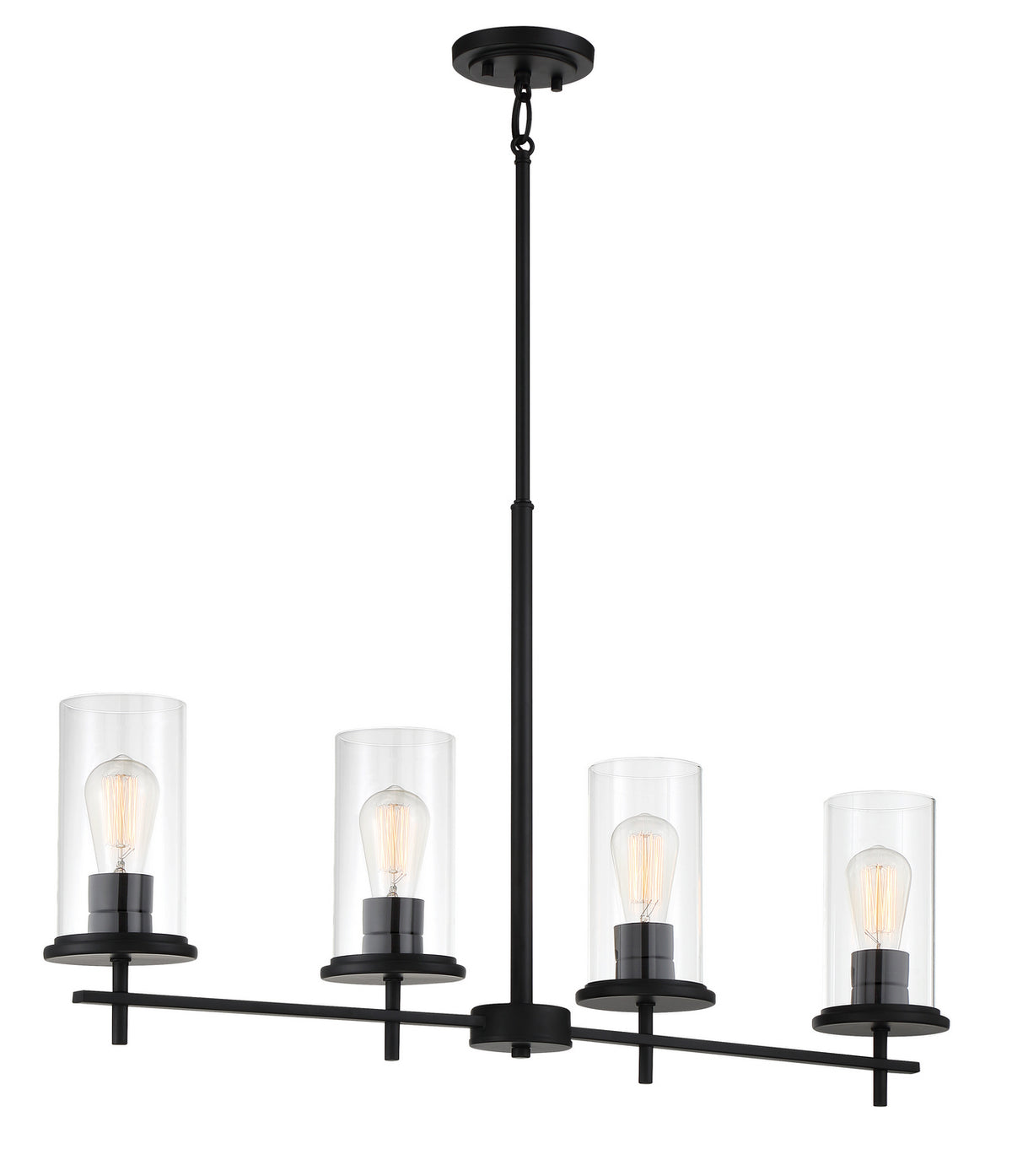 Haisley Four Light Island Pendant in Coal