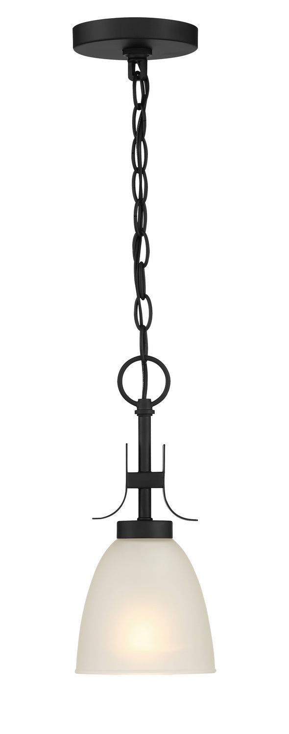 Kaitlen One Light Pendant / Semi Flush in Coal
