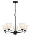 Kaitlen Five Light Chandelier in Coal