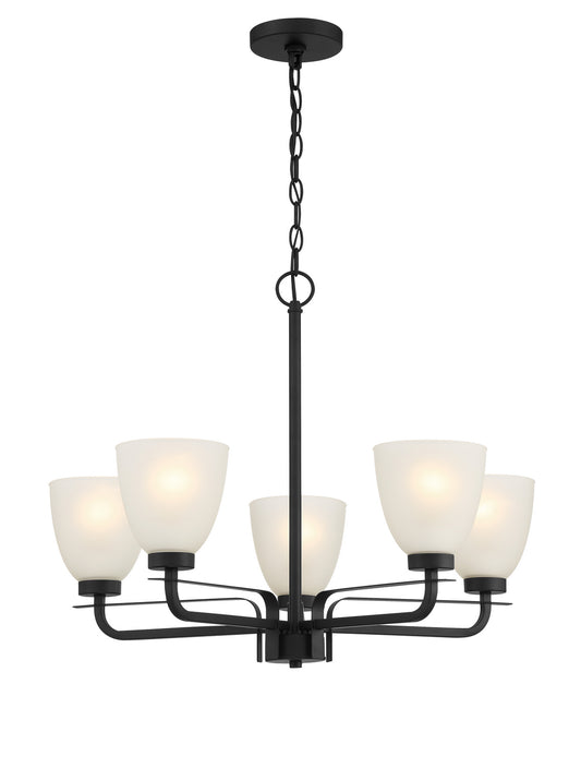 Kaitlen Five Light Chandelier in Coal