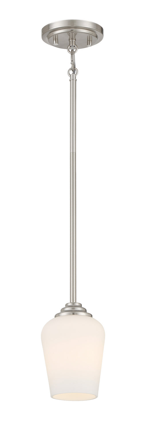 Shyloh One Light Pendant / Semi Flush in Brushed Nickel