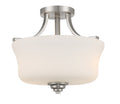 Shyloh Two Light Semi Flush Mount in Brushed Nickel