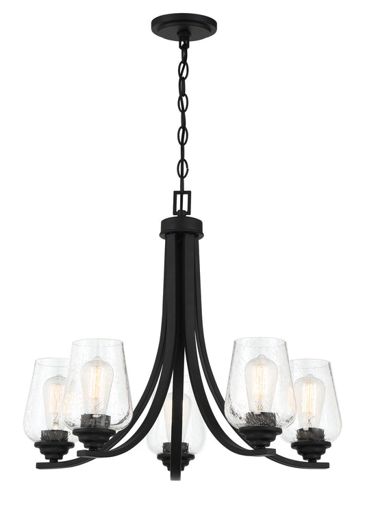 Shyloh Five Light Chandelier in Coal