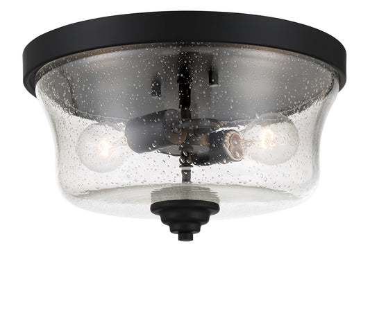 Shyloh Two Light Flush Mount in Coal