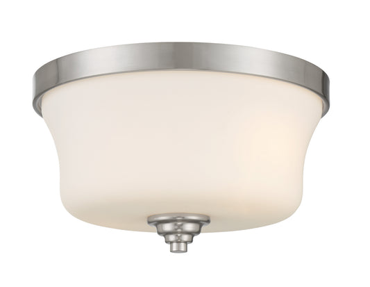 Shyloh Two Light Flush Mount in Brushed Nickel