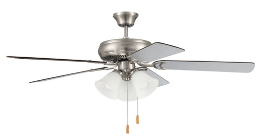 Craftmade - DCF52BNK5C3W - 52" Ceiling Fan - Decorator's Choice 3 Light Kit - Brushed Polished Nickel