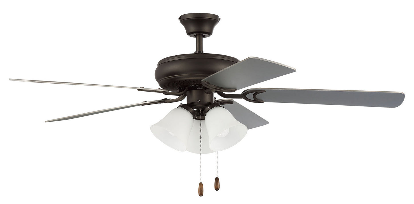Craftmade - DCF52ESP5C3W - 52" Ceiling Fan - Decorator's Choice 3 Light Kit - Espresso