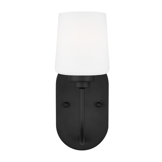 Windom One Light Wall / Bath Sconce in Midnight Black