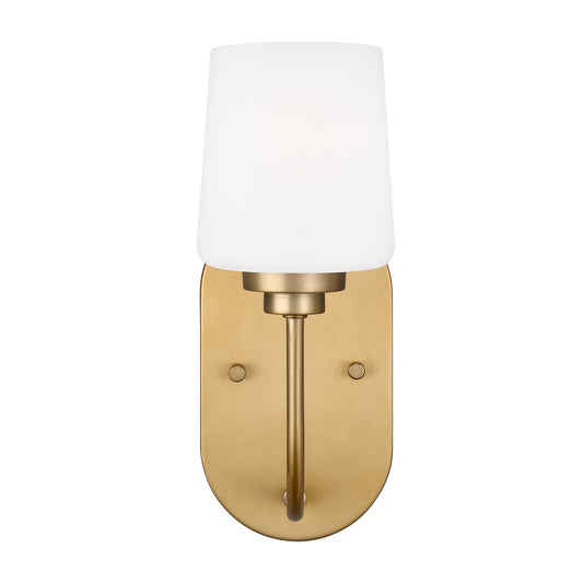 Windom One Light Wall / Bath Sconce in Satin Brass