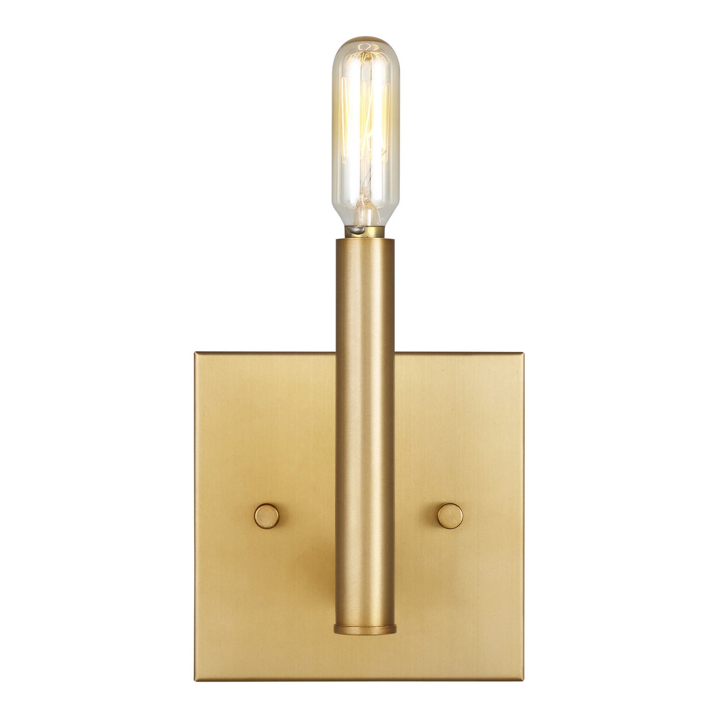 Vector One Light Wall / Bath Sconce in Satin Brass