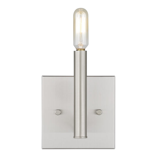 Vector One Light Wall / Bath Sconce in Brushed Nickel
