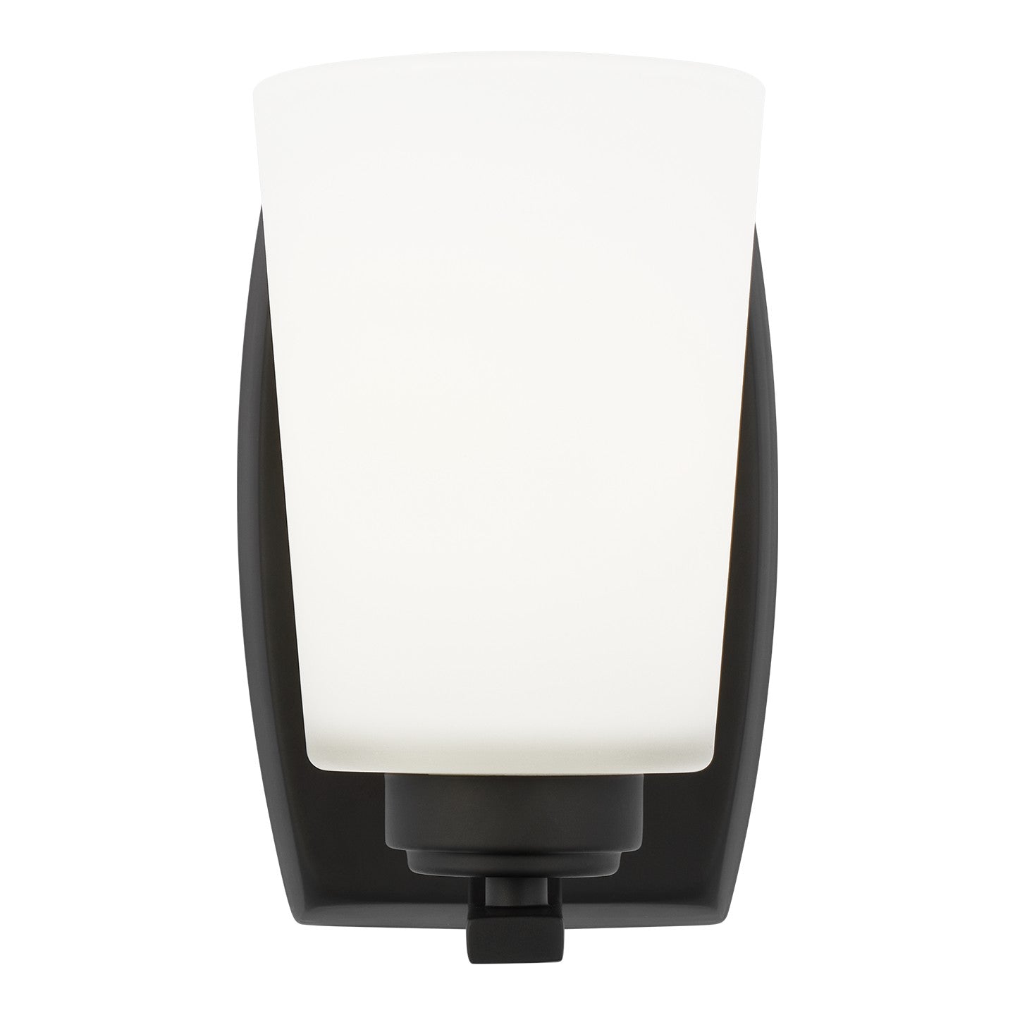 Franport One Light Wall / Bath Sconce in Midnight Black
