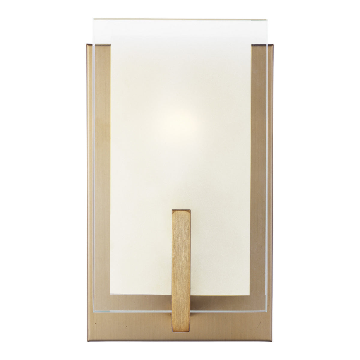 Syll One Light Wall / Bath Sconce in Satin Brass