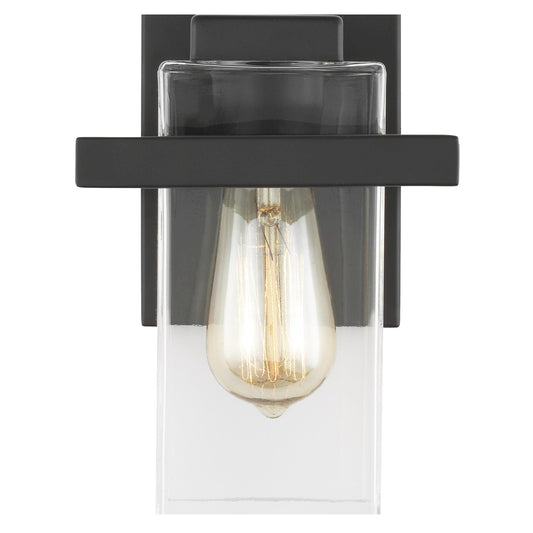 Mitte One Light Wall / Bath Sconce in Midnight Black
