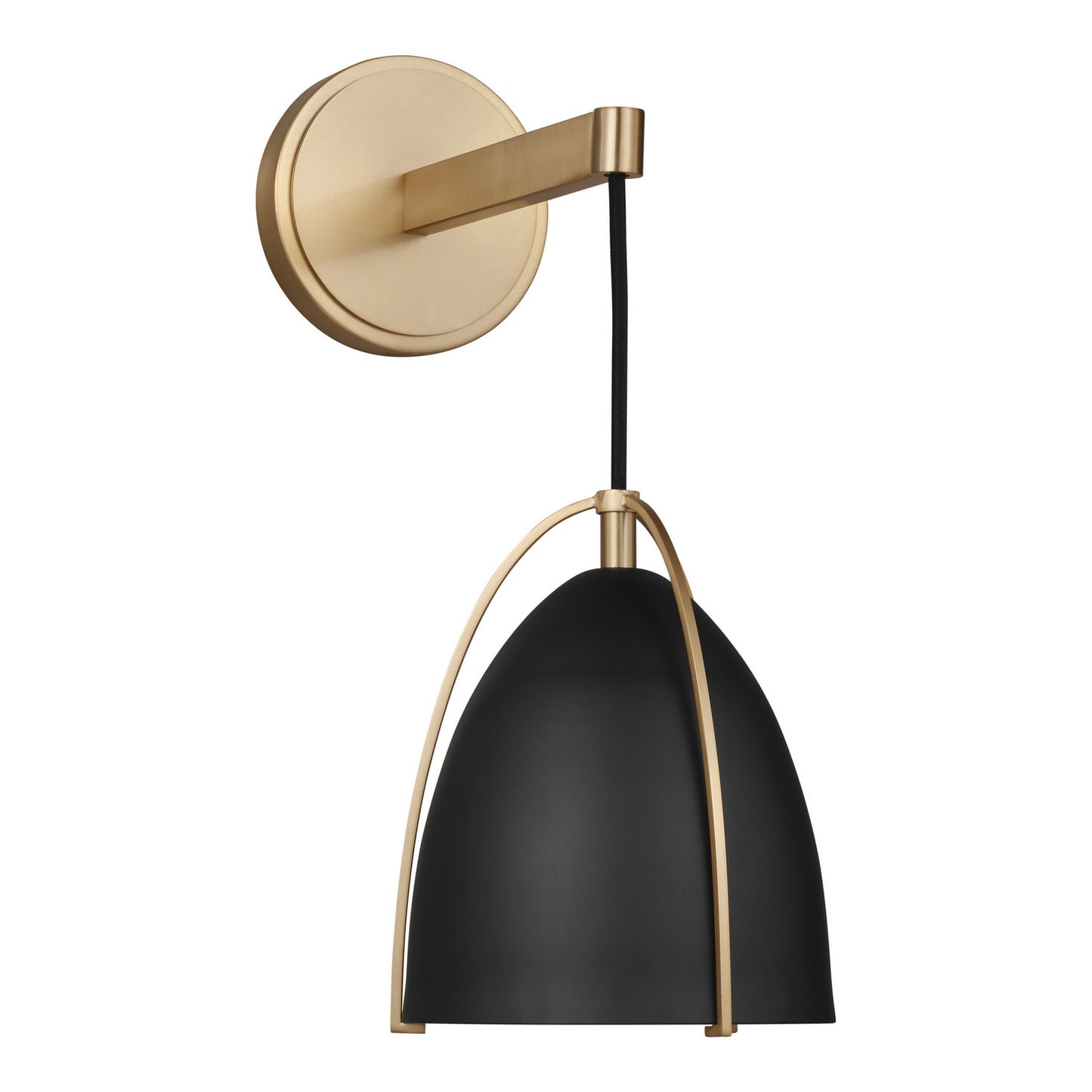 Norman One Light Wall / Bath Sconce in Satin Brass