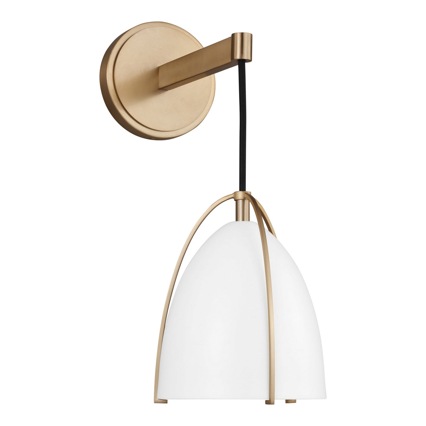 Norman One Light Wall / Bath Sconce in Satin Brass