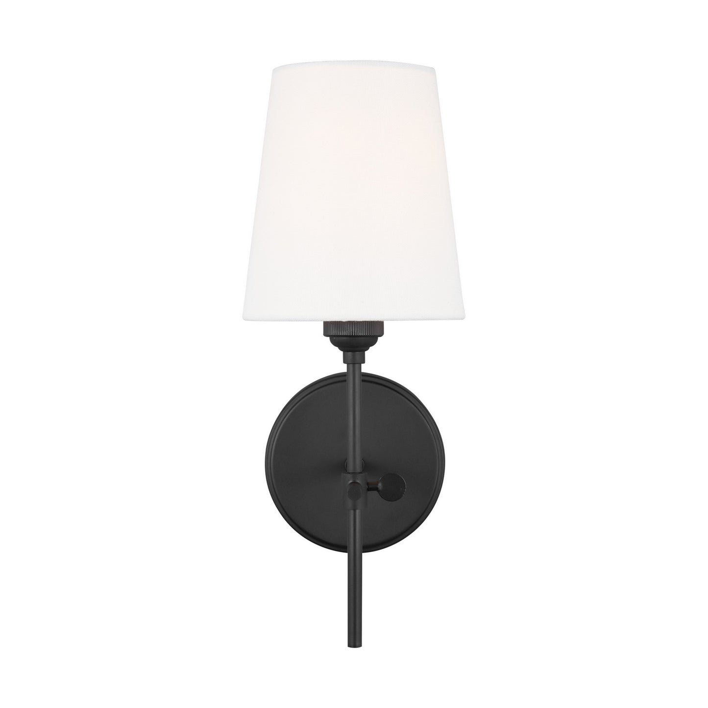 Baker One Light Wall / Bath Sconce in Midnight Black