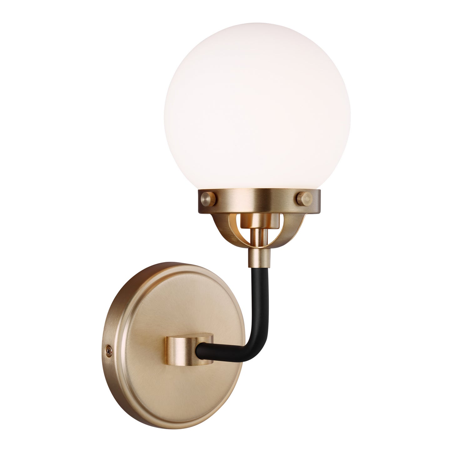 Cafe One Light Wall Sconce in Satin Brass