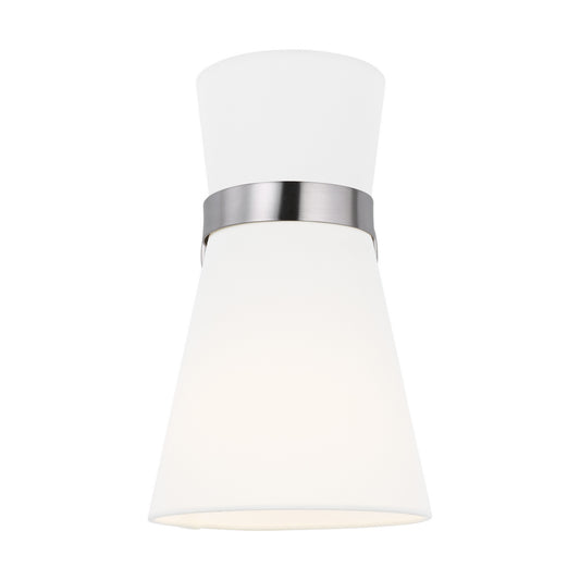 Clark One Light Wall / Bath Sconce in Brushed Nickel