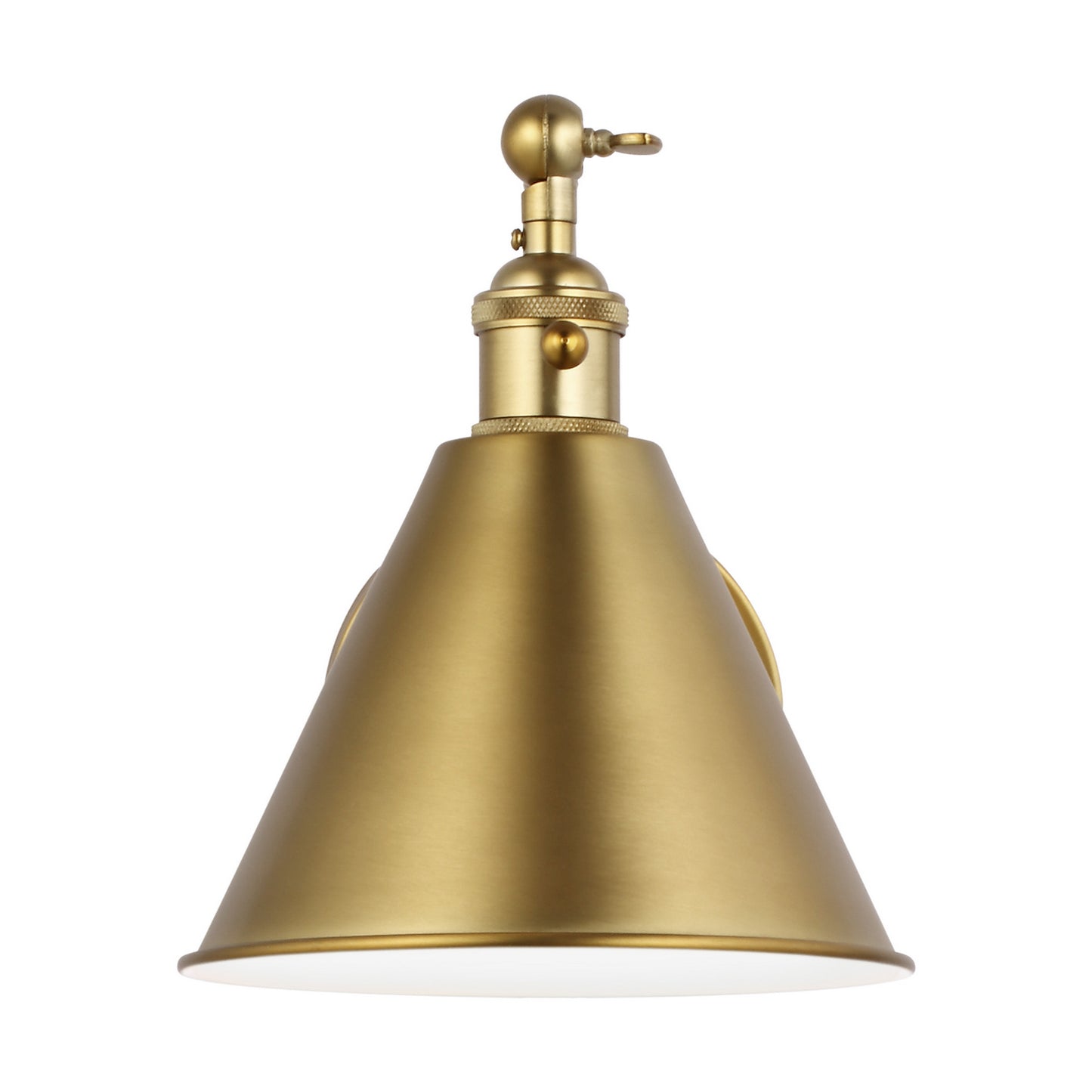 Salem One Light Wall Sconce in Satin Brass