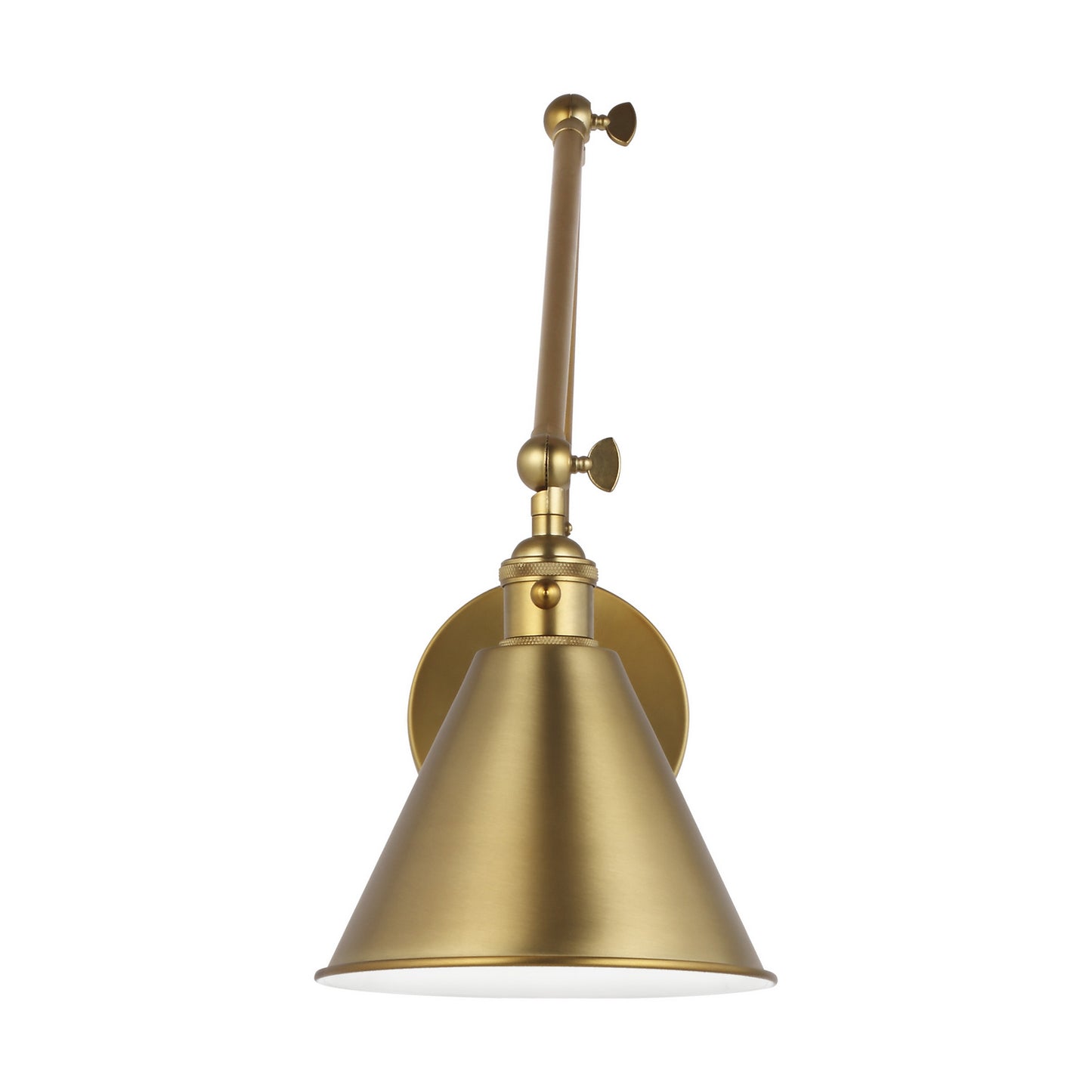 Salem One Light Wall Sconce in Satin Brass