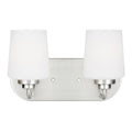 Generation Lighting - 4402802EN3-962 - Two Light Wall / Bath - Windom - Brushed Nickel