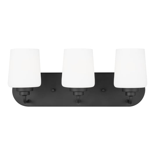 Generation Lighting - 4402803-112 - Three Light Wall / Bath - Windom - Midnight Black