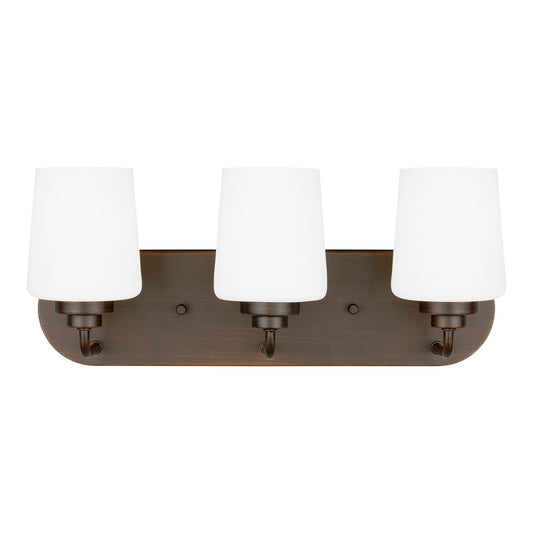 Generation Lighting - 4402803EN3-710 - Three Light Wall / Bath - Windom - Bronze