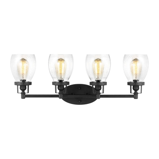 Generation Lighting - 4414504-112 - Four Light Wall / Bath - Belton - Midnight Black