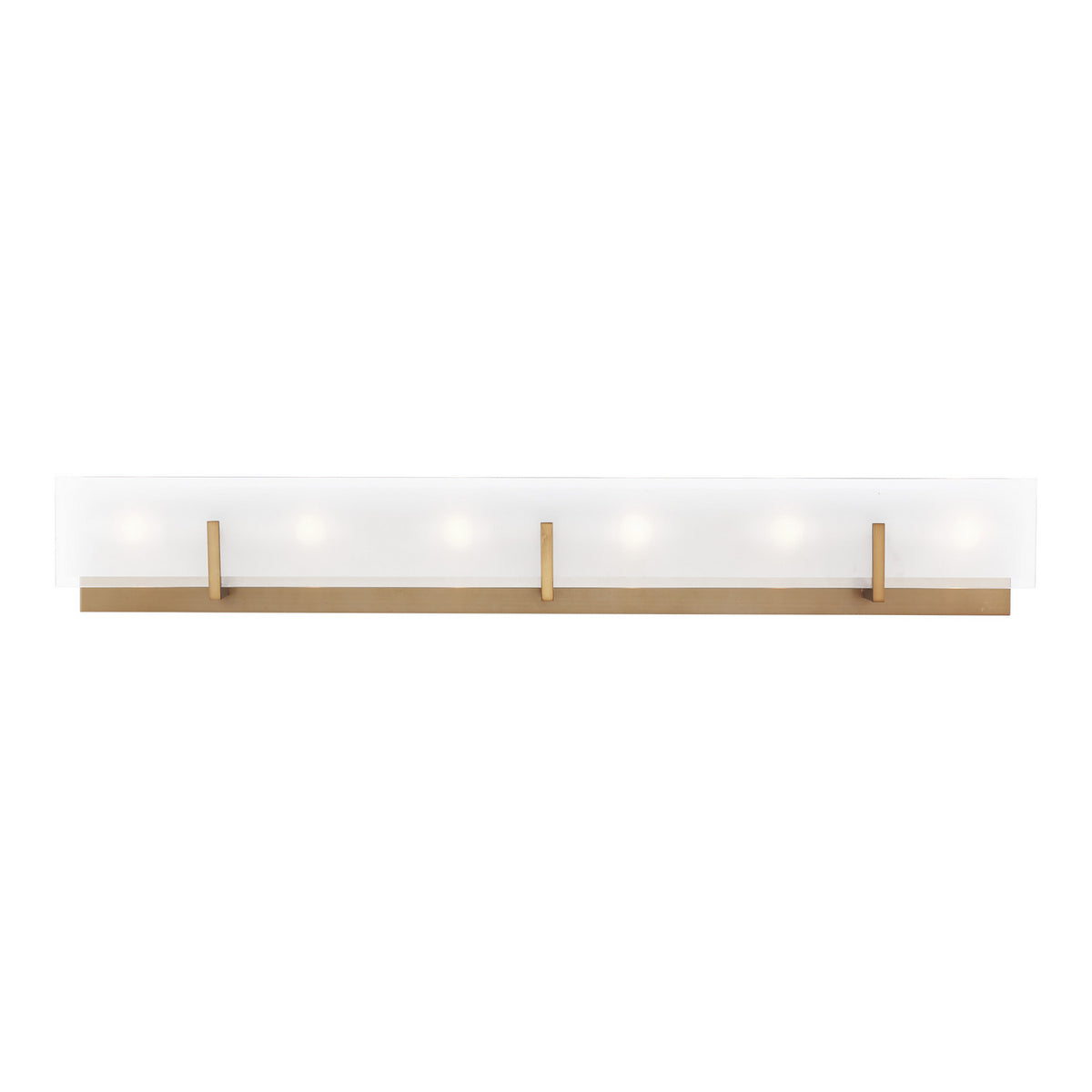 Syll Six Light Wall / Bath in Satin Brass