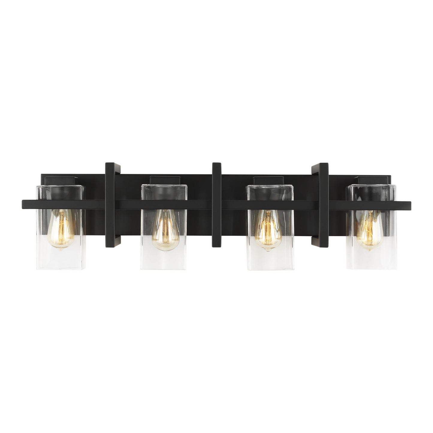 Generation Lighting - 4441504-112 - Four Light Wall / Bath - Mitte - Midnight Black