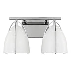 Norman Two Light Wall / Bath in Chrome