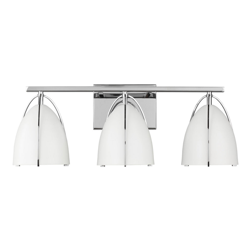 Norman Three Light Wall / Bath in Chrome