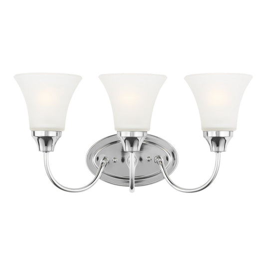 Generation Lighting - 44807-05 - Three Light Wall / Bath - Holman - Chrome