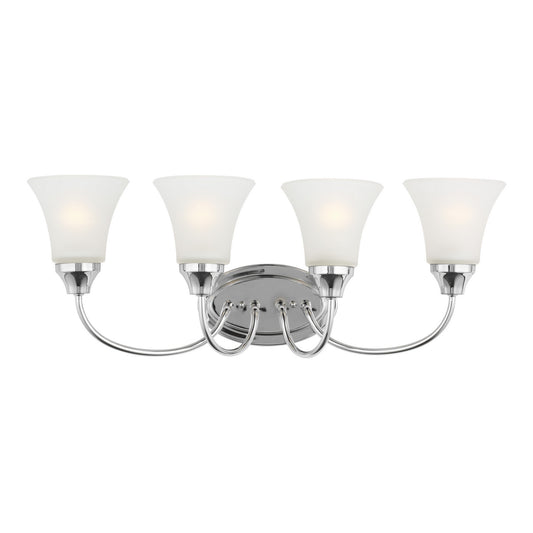 Generation Lighting - 44808EN3-05 - Four Light Wall / Bath - Holman - Chrome