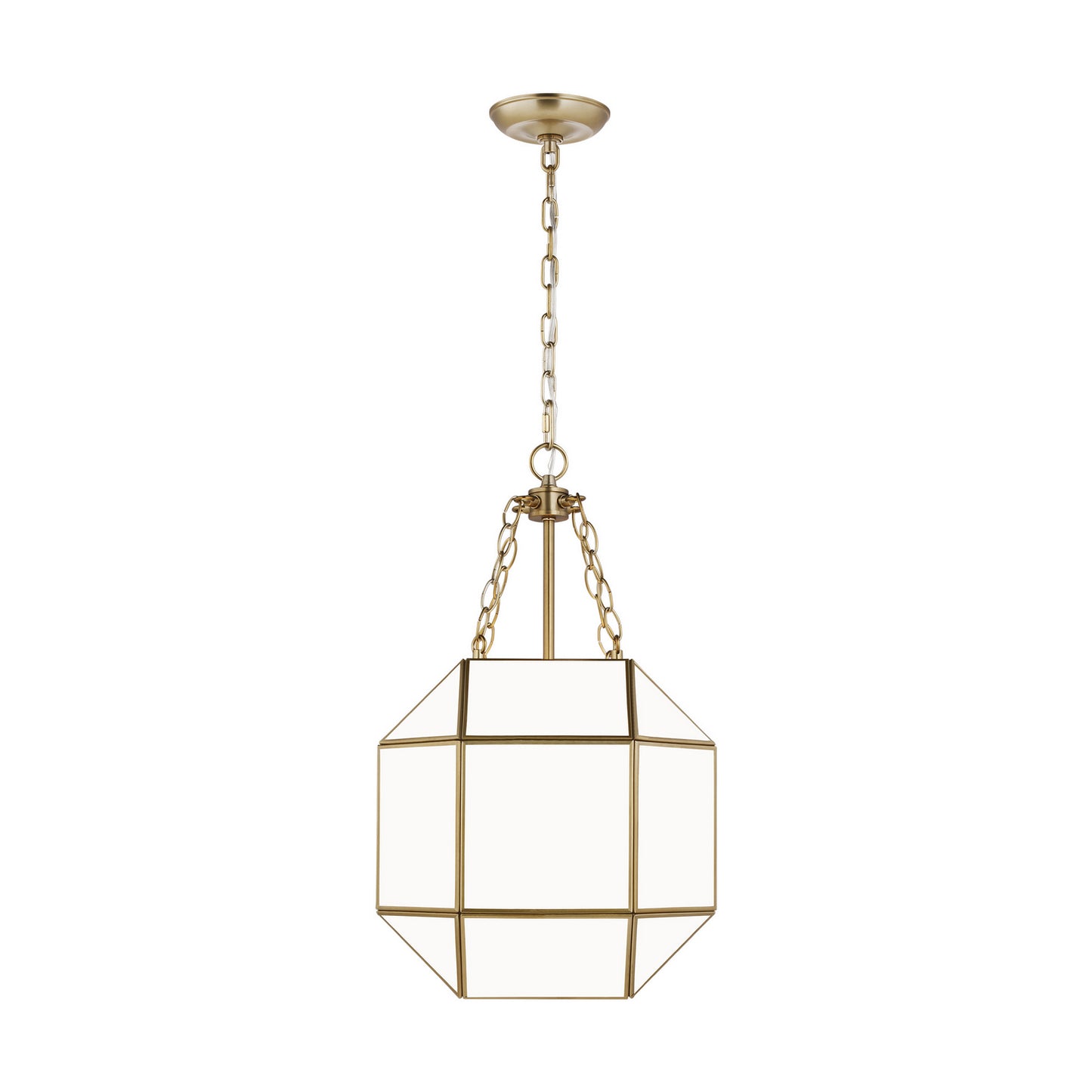Morrison Three Light Lantern in Satin Brass