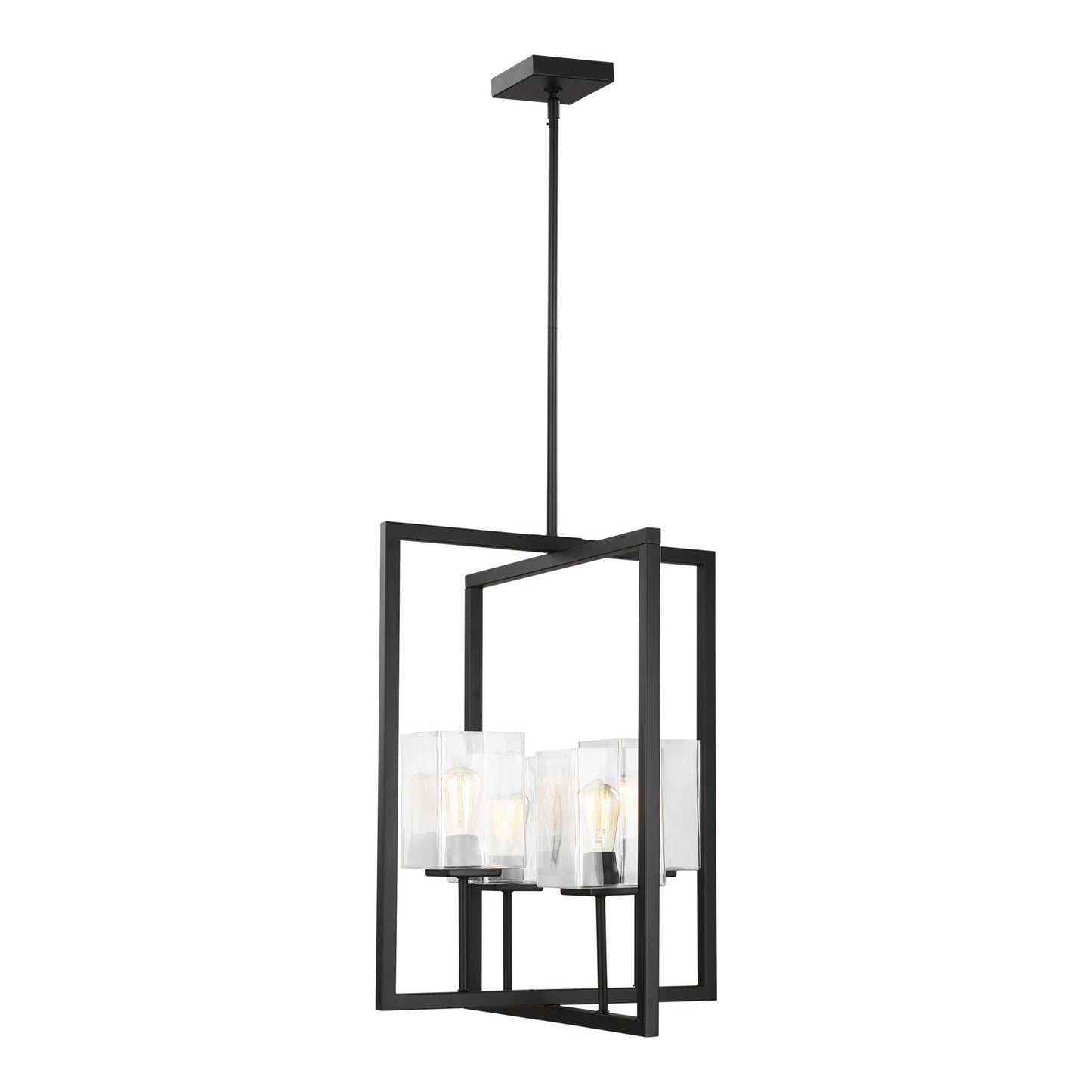 Mitte Four Light Hall / Foyer in Midnight Black