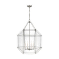 Morrison Four Light Lantern in Brushed Nickel
