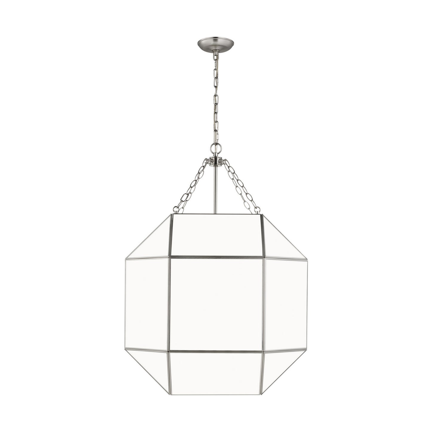 Morrison Four Light Lantern in Brushed Nickel