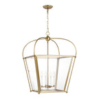 Charleston Four Light Foyer in Satin Brass