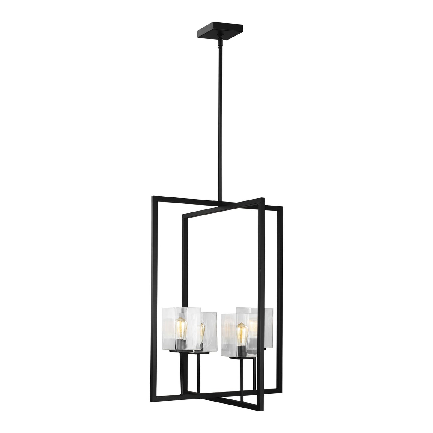 Mitte Four Light Hall / Foyer in Midnight Black