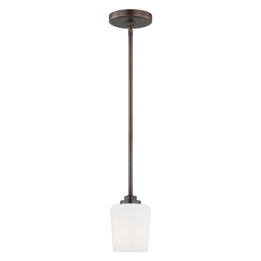 Windom One Light Mini-Pendant in Bronze